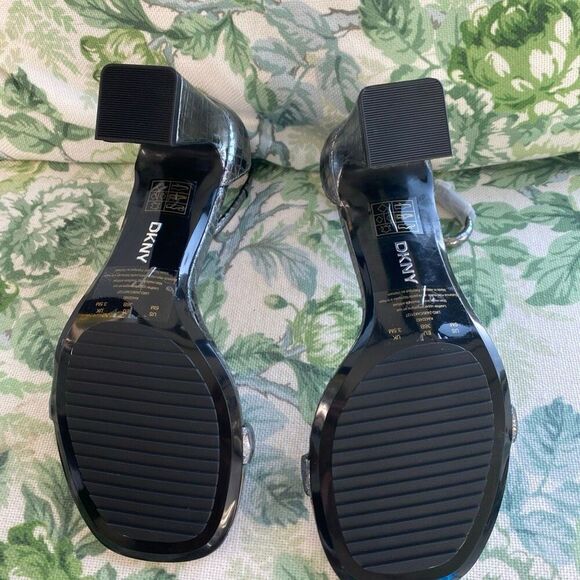 DKNY Womens Wenda Ankle Strap Dress Sandal - Nickel, Size 6 - Picture 7 of 9